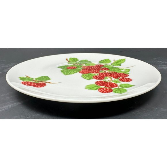 Vtg 1970s SEYMOUR MANN EDA FRAMBOISIER Salad Dessert Plates Set of 3 Raspberries - Picture 9 of 16